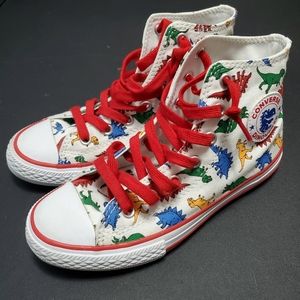 Converse All Star Hi Tops Dinoverse Dinosaurs Youth Size 2